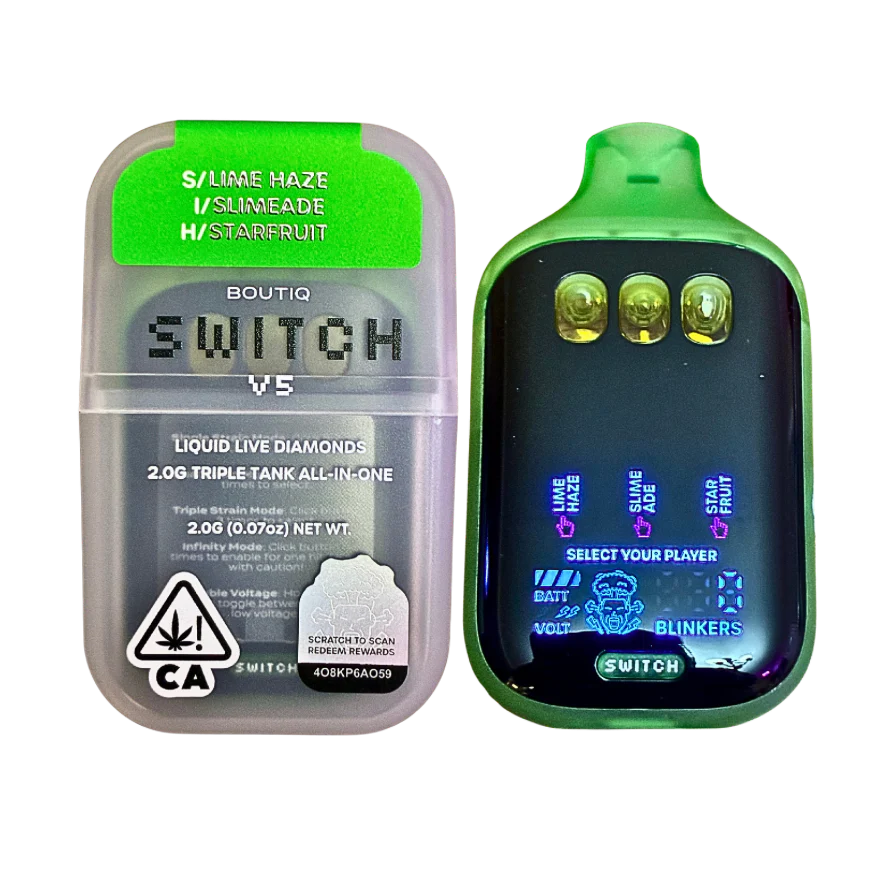 Boutiq Switch v5 (3 in 1) Lime Haze, Slimeade & Starfruit 2G
